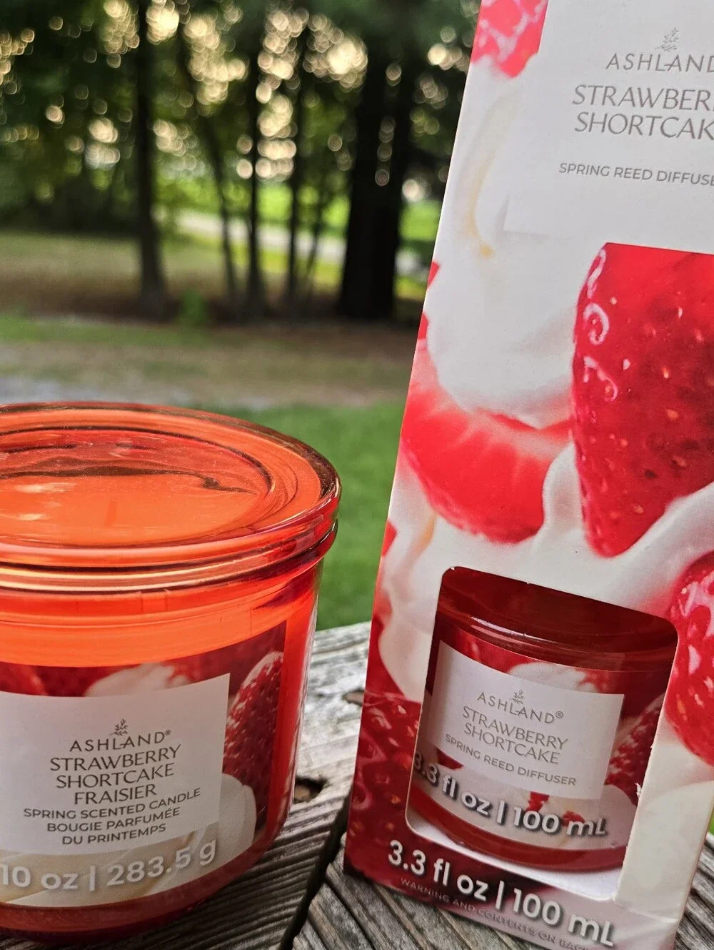 Ashland Strawberry Shortcake Scented Candle & Diffuser - Red
